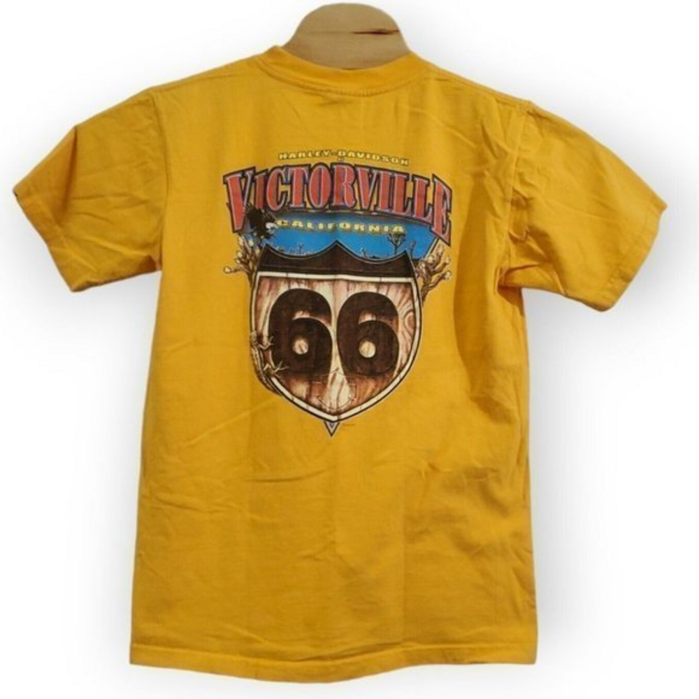 Harley Davidson Men's Medium Victorville, California‎ Route 66 2003 Pocket Tee